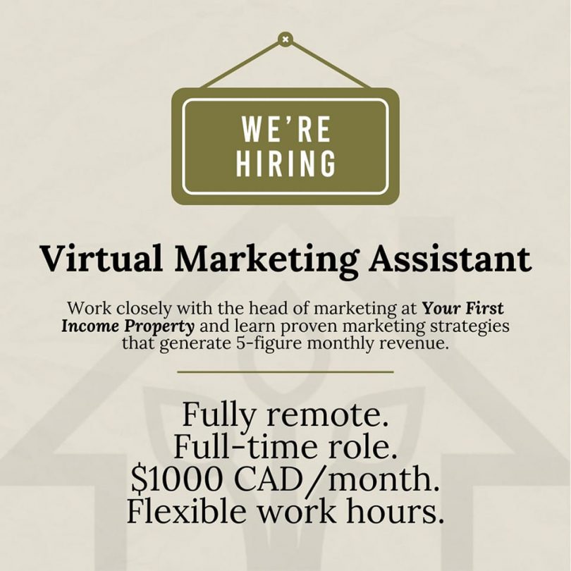 Oglas za virtualnog marketing asistenta