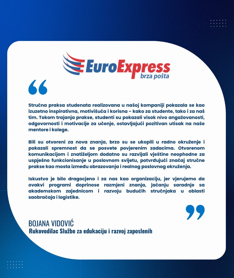 Pozitivne povratne informacije poslodavaca o studentima „Apeirona“